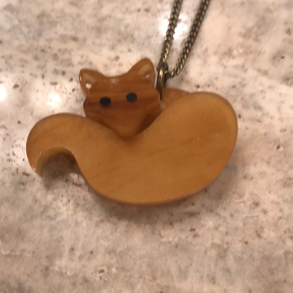 Tatty Devine fox necklace from London